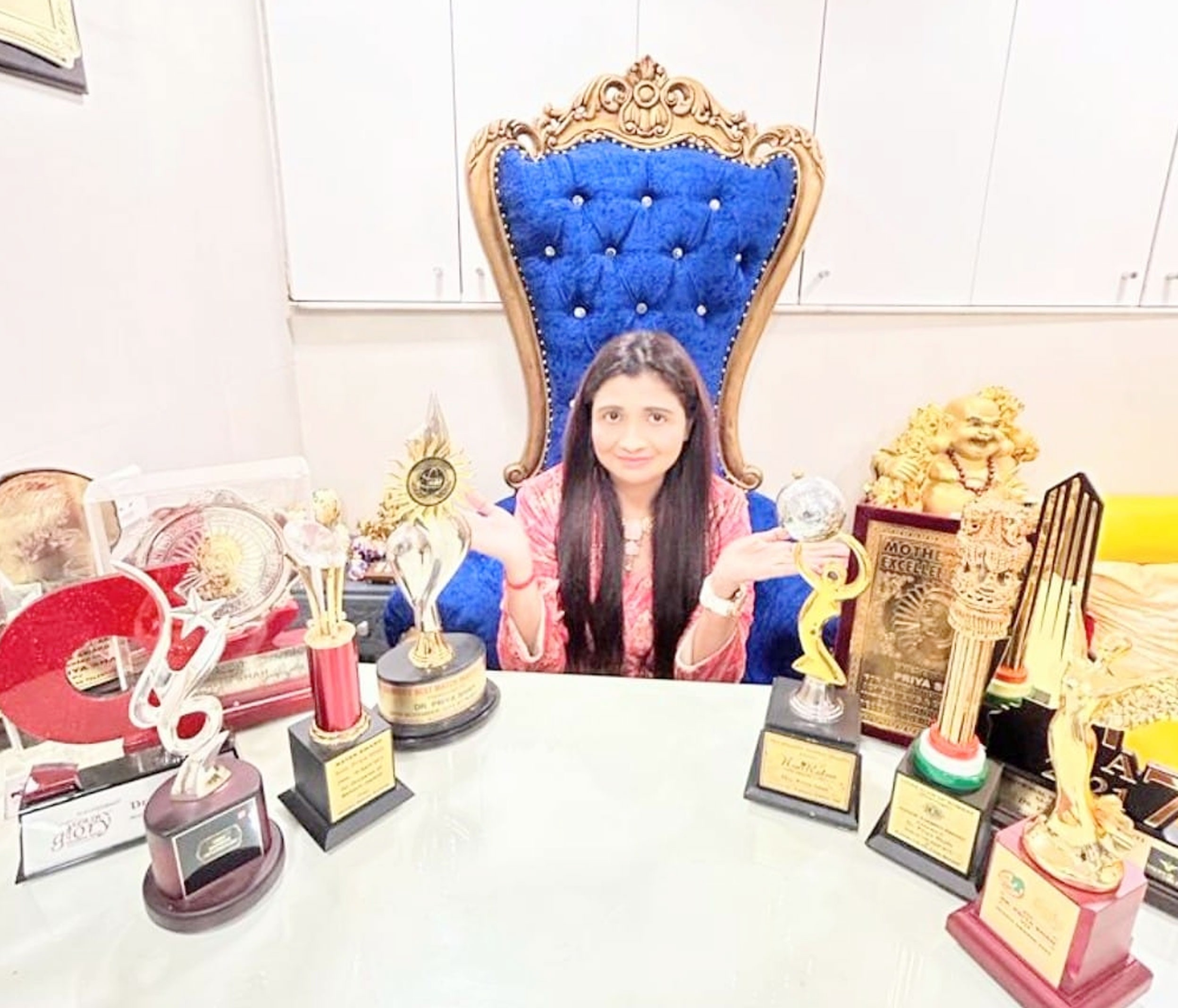 Priya received awards