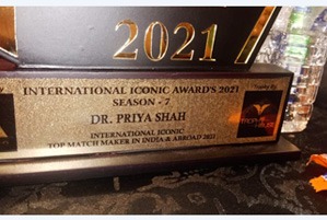 Priya shah received international iconic award